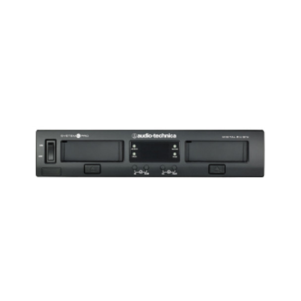 Audio-Technica ATW-1301 - System 10 PRO Digital Wireless System includes: ATW-RC13 rack-mount receiver chassis, ATW-RU13 receiver unit and ATW-T1001 UniPak transmitter