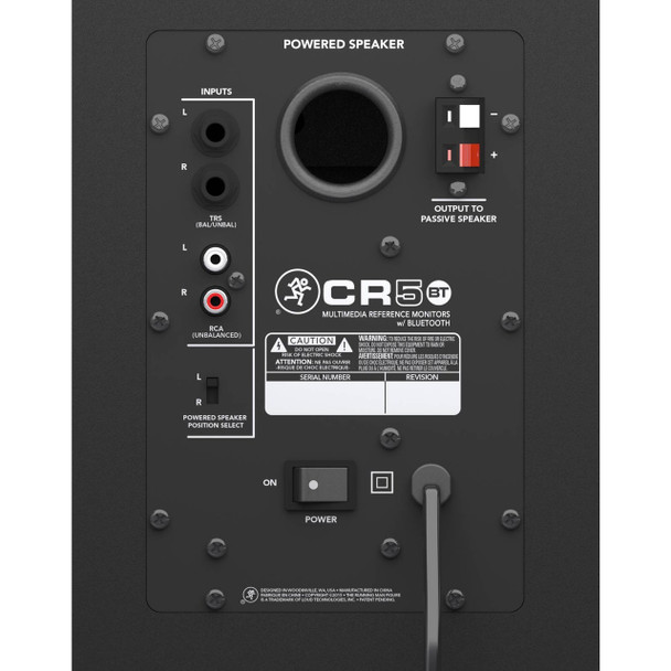 Mackie CR5BT 5" Powered Multimedia Monitor Speakers with Bluetooth (Pair)