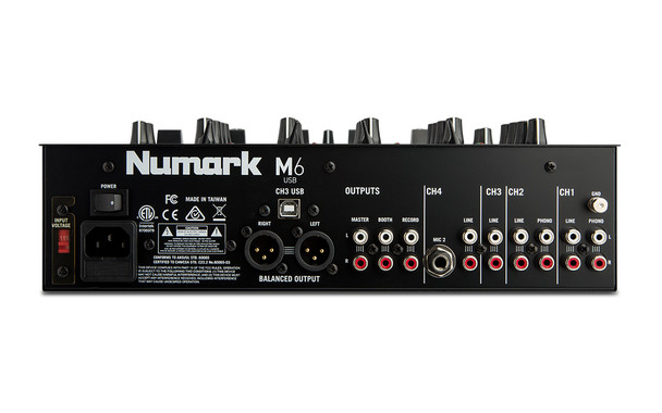 Numark M6 USB 4-Channel USB DJ Mixer