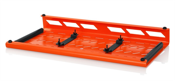 Gator Cases GPB-XBAK-OR Orange Aluminum Pedal Board; XL w/ Carry Bag