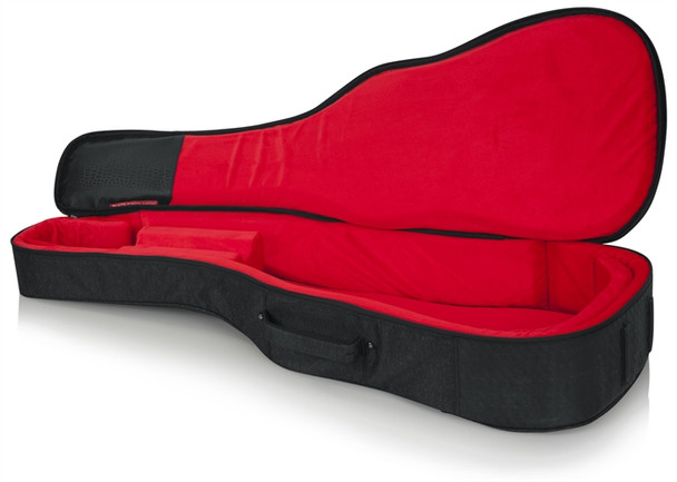 Gator Cases GT-ACOUSTIC-BLK Transit Acoustic Guitar Bag; Charcoal