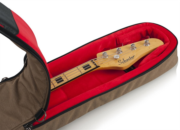 Gator Cases GT-BASS-TAN Transit Bass Guitar Bag; Tan