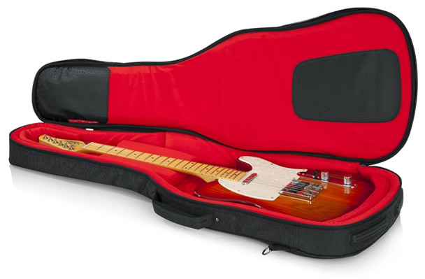 Gator Cases GT-ELECTRIC-BLK Transit Electric Guitar Bag; Charcoal