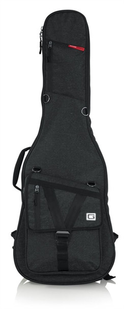 Gator Cases GT-ELECTRIC-BLK Transit Electric Guitar Bag; Charcoal