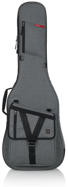 Gator Cases GT-ELECTRIC-GRY Transit Electric Guitar Bag; Light Grey