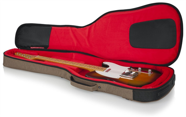 Gator Cases GT-ELECTRIC-TAN Transit Electric Guitar Bag; Tan