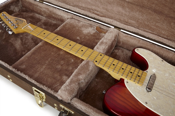 Gator Cases GW-ELECT-VIN Electric Guitar Deluxe Wood Case, Vintage Brown