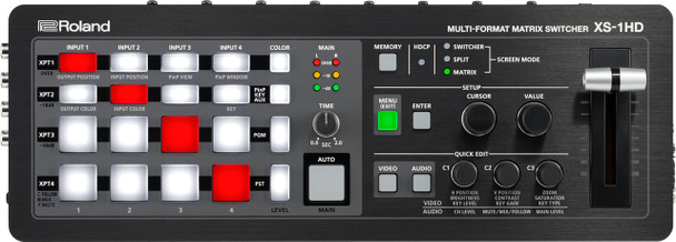 Roland System Group	XS-1HD	 4x4 HD Multi-Format Matrix Switcher