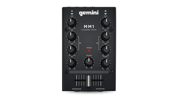 名機 GEMINI MM1 2チャンネル 手のひらサイズ アナログDJミキサー Pro DJ Audio Equipment 2 Channel Studio Mixers