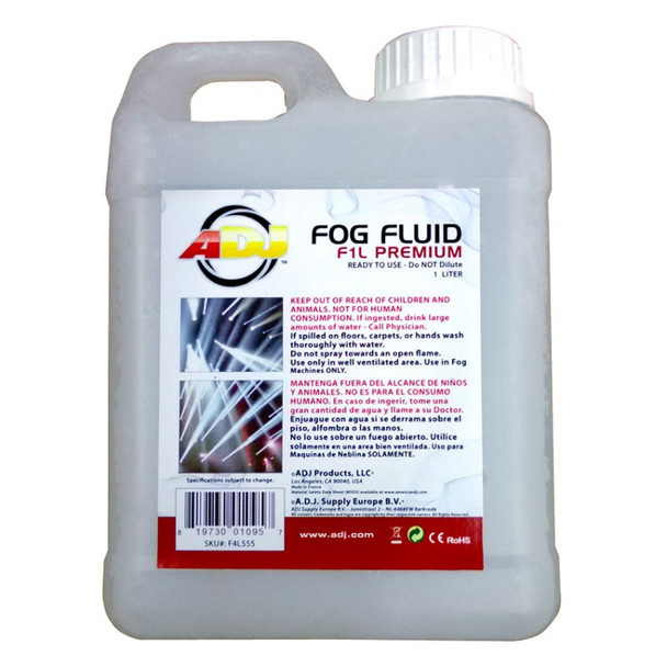 American DJ F1L Premium - 1 Liter of High Quality Fog Juice