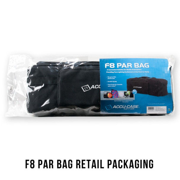 American DJ F8 Par Bag Soft Padded Transport Bag for Flat Par Fixtures