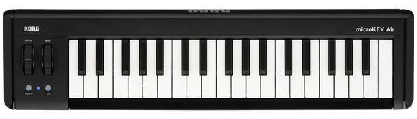 KORG 37-Key Bluetooth and USB MIDI Controller Side View.