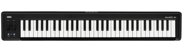 KORG 61-Key Bluetooth and USB MIDI Controller Side View.