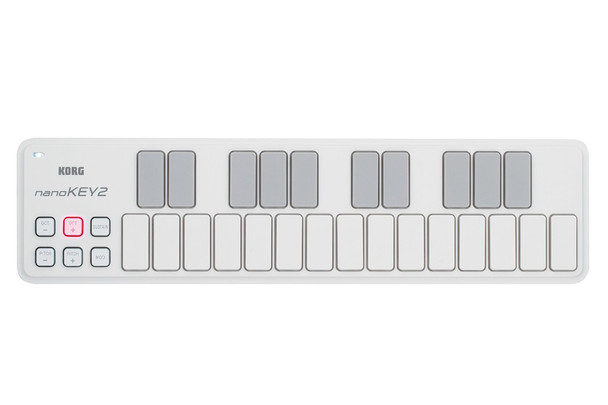 KORG Slimline USB MIDI Keyboard/Controller, second generation Side View.