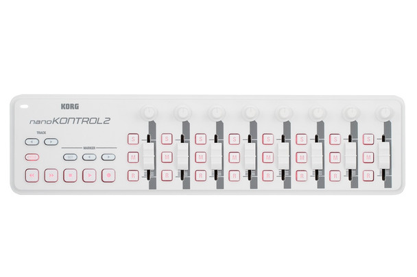 KORG Slimline USB MIDI Control Surface, second generation Side View.