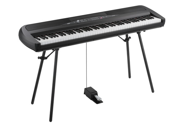 KORG SP280BK 88 KEY DIGITAL PIANO W/SPEAKERS, STAND