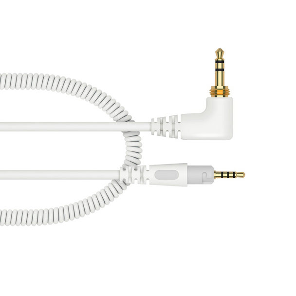 Pioneer DJ Coiled Cable for HDJ-S7 Headphones (White, 1.2 m)