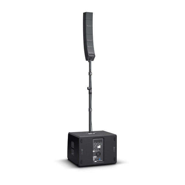 LD Systems Portable Touring Array System - 2000W Peak, 131 dB SPL, (25 premium transducers, 15" Subwoofer and WaveAhead® technology) (LDS-CURV500TS)