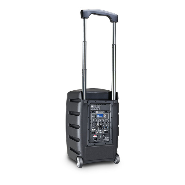 LD Systems LDS-RBUD10HSB5 "ROADBUDDY" Battery Powered Portable Bluetooth 10" Speaker w/Mixer and Wireless Bodypack and Headset,  584 - 607 MHz  , 480W Peak Power,  8 hour operation