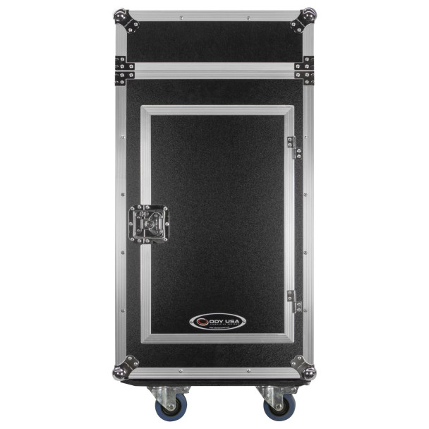 ODYSSEY 13U Top Slanted 16U Vertical Pro Combo Rack with Casters