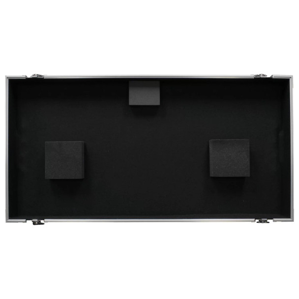 ODYSSEY Low Profile 10″ Format DJ Mixer and Two Battle Position Turntables Flight Coffin Case with Wheels and Glide Platform