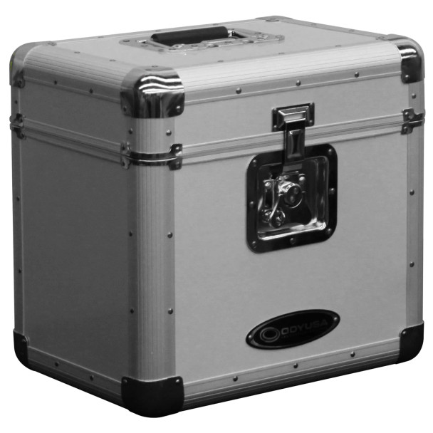ODYSSEY KROM Series Silver Stackable Record / Utility Case for 70 12″ Vinyl Records & LPs