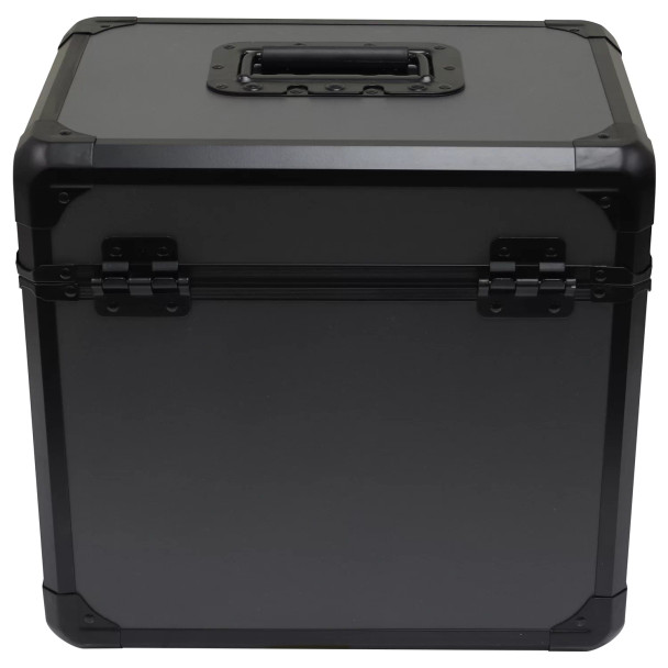 ODYSSEY Black KROM on Gray Record / Utility Case for 70 12″ Vinyl Records