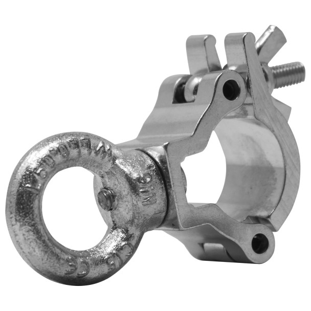 ODYSSEY 1″ Half Coupler with Eye Bolt, Fits 0.75-1″ OD Tube, 132 lb Load, Polished Natural 