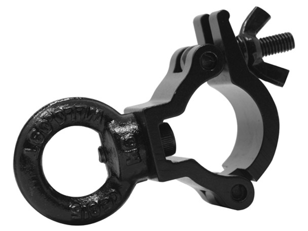 ODYSSEY LACE25SB NEW  ALUMINUM SMALL MINI CLAMP WITH EYE BOLT IN BLACK