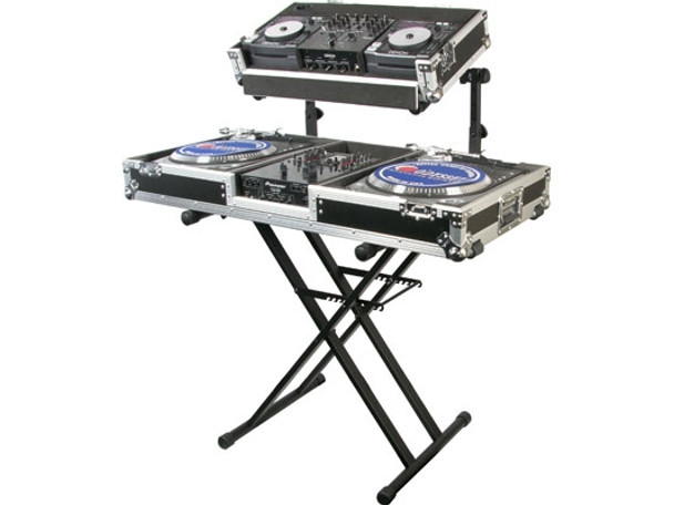 ODYSSEY LTBXS2 HEAVY-DUTY DOUBLE TIER BLACK  X STAND