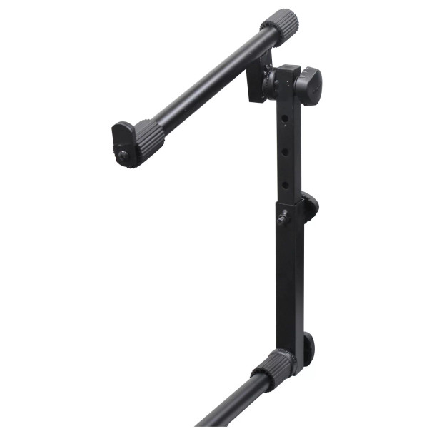 ODYSSEY Black Two Tier X-Stand with Mic Boom and Top Shelf