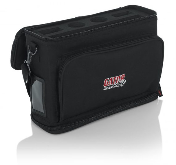 Gator Cases GM-DUALW Carry Bag to Hold Shure BLX Style Wireless Systems with Two Microphones and Two Bodypacks