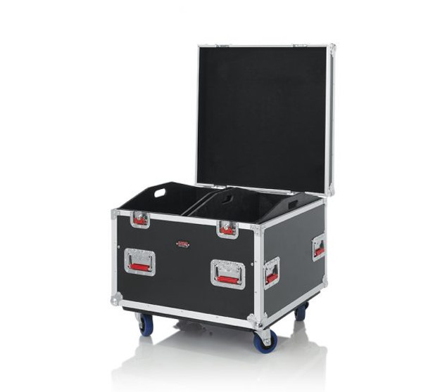 Gator Cases G-TOURTRK303012 Truck Pack Utility ATA Flight Case; 30” x 30” x 27” Exterior Before Casters; 12mm Wood Construction, Dividers and Lift-Out Trays