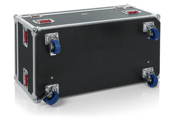 Gator Cases G-TOURTRK452212 Truck Pack Utility ATA Flight Case; 45” x 22” x 27” Exterior Before Casters; 12mm Wood Construction, Dividers and Lift-Out Trays