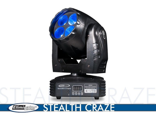 Eliminator Stealth Craze - 4X10W LED Mini Super Beam Moving Head