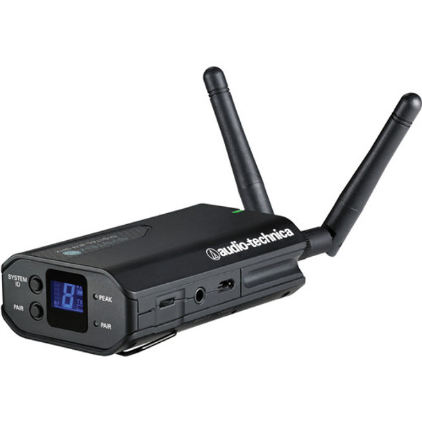 Audio-Technica ATW-1701/L - System 10 Camera-mount Digital WirelessSystem includes: ATW-R1700 receiver and ATW-T1001 UniPak transmitter with MT830cW lavalier microphone, 2.4 GHz