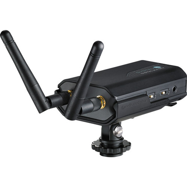 Audio-Technica ATW-R1700 - Camera-mount single-channel receiver for System 10 Digital Wireless.  Includes single shoe mount and 3.5 mm to 3.5 mm cable.