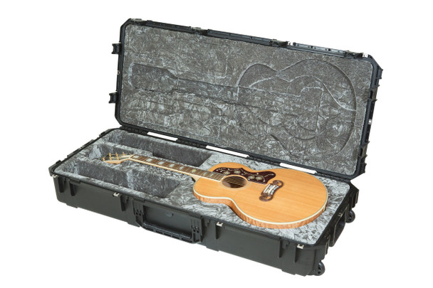 SKB 3i-4719-20 - iSeries Jumbo Guitar Case - TSA Latches, w/wheels