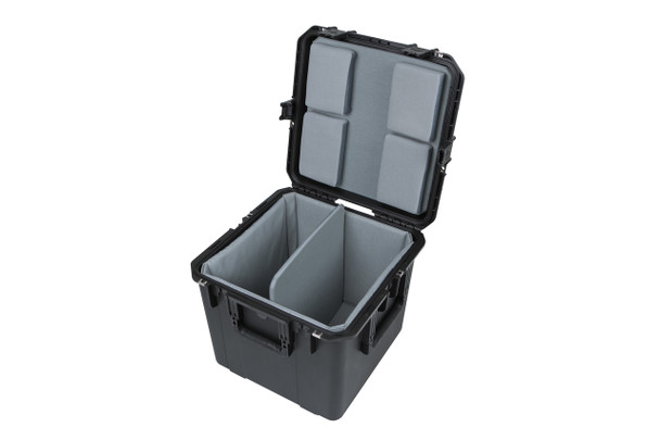 SKB 3i-1717-16LT - iSeries Dual Snare Case w/padded liner, divider and Nylex lined foam pads