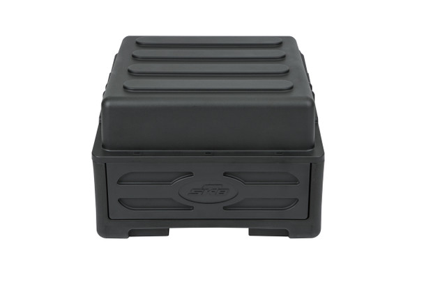 SKB 1SKB-R102W - Rolling Compact Rig: 10U Top Rack, 2U Front Rack, Steel Rails, Hard top, L/R Access doors