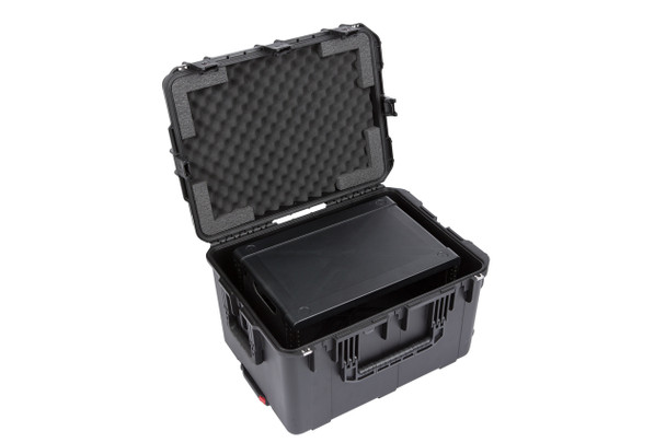 SKB 3i-231714WMC - iSeries Injection Molded for (4) wireless w/4U Fly Rack with wheels