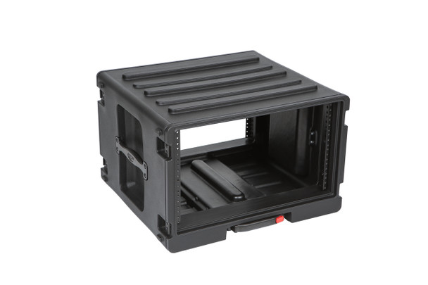 SKB 1SKB-R6UW - 6U Space Rack stacks w/Roto Racks, wheels, and handle