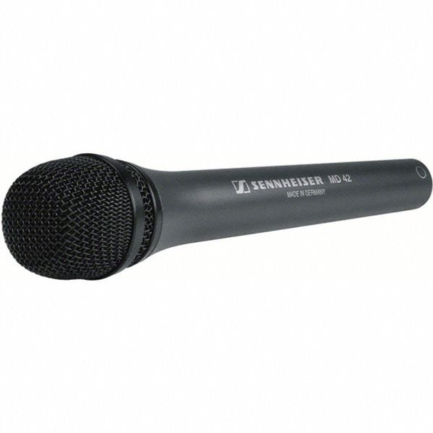 SENNHEISER MD 42 - Handheld microphone (omnidirectional, dynamic) for field ENG with 3-pin XLR-M. MZQ 800 clip available separately (15 oz)