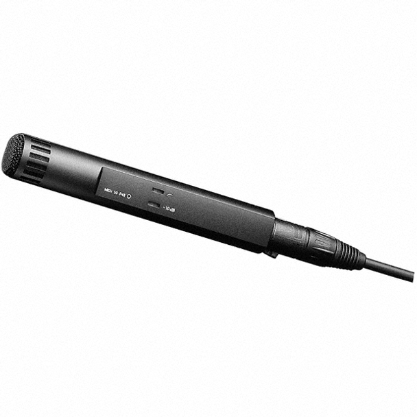 SENNHEISER MKH 50-P48 - RF microphone (supercardioid condenser) with -10 dB pad and switchable bass attenuation (-4 dB @ 50 Hz), 48 V phantom power and 3-pin XLR-M