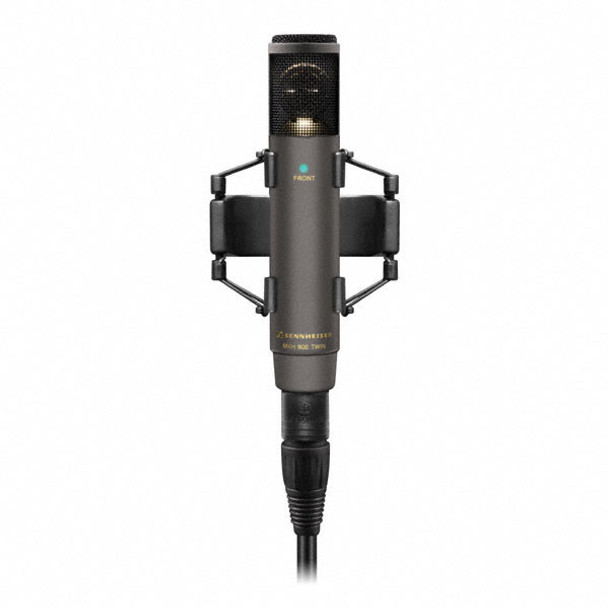 SENNHEISER MKH 800 TWIN NI - RF microphone (2x cardioid, condenser) with dual outputs available from capsule for adjustment of pick-up pattern and 5-pin XLR