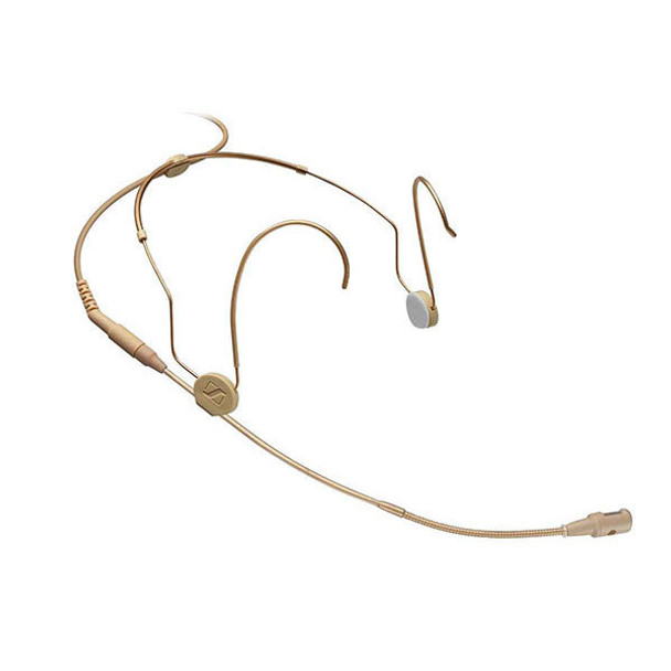 SENNHEISER HSP 4-3 - Neckband microphone, cardioid, for SK 50/250/2000/5212/6000/9000, 3-pin SE connector, cable 1.6m, beige