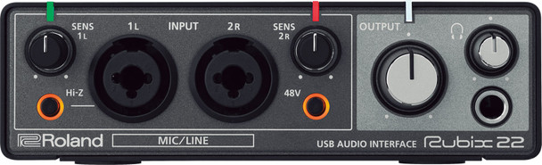 Roland Professional A/V Rubix22 - USB Audio Interface - 2-in/4-out