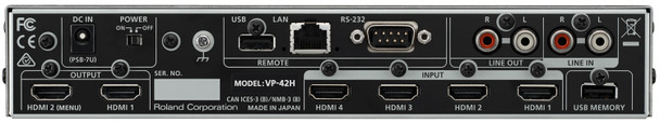 Roland Professional A/V VP-42H - Multi-Format HDMI Video Processor - 4 x 2 (Switcher/Matrix/Split)