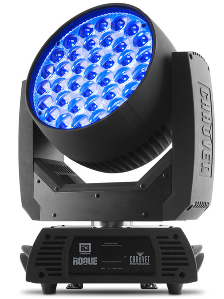 Chauvet Professional ROGUER3XWASH- Rogue R3X Wash Includes: PowerCON Power Cord, 2pcs Omega Brackets. Control: 3-pin DMX, 5-pin DMX