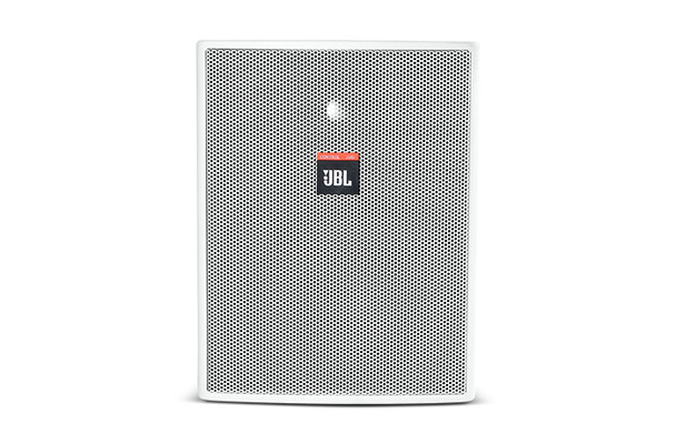 JBL C25AV-LS-WH - UL Life Safety Version of C25AV, in White Premium 5.25" two-way, UL1480 UUMW rated for fire alarm use, highly weather resistant, aluminum grille, UL1480/UUMW rated, 110 x 85 coverage, 200W program power, 70V/100V taps at 60W, 30W, 1